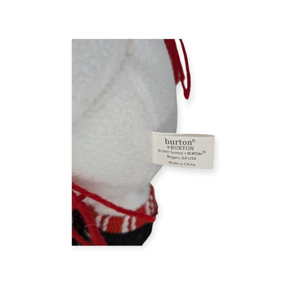 2007 Burton & Burton Sledding Snowmen Plush Pair on Wooden Sleigh - Picture 8 of 13